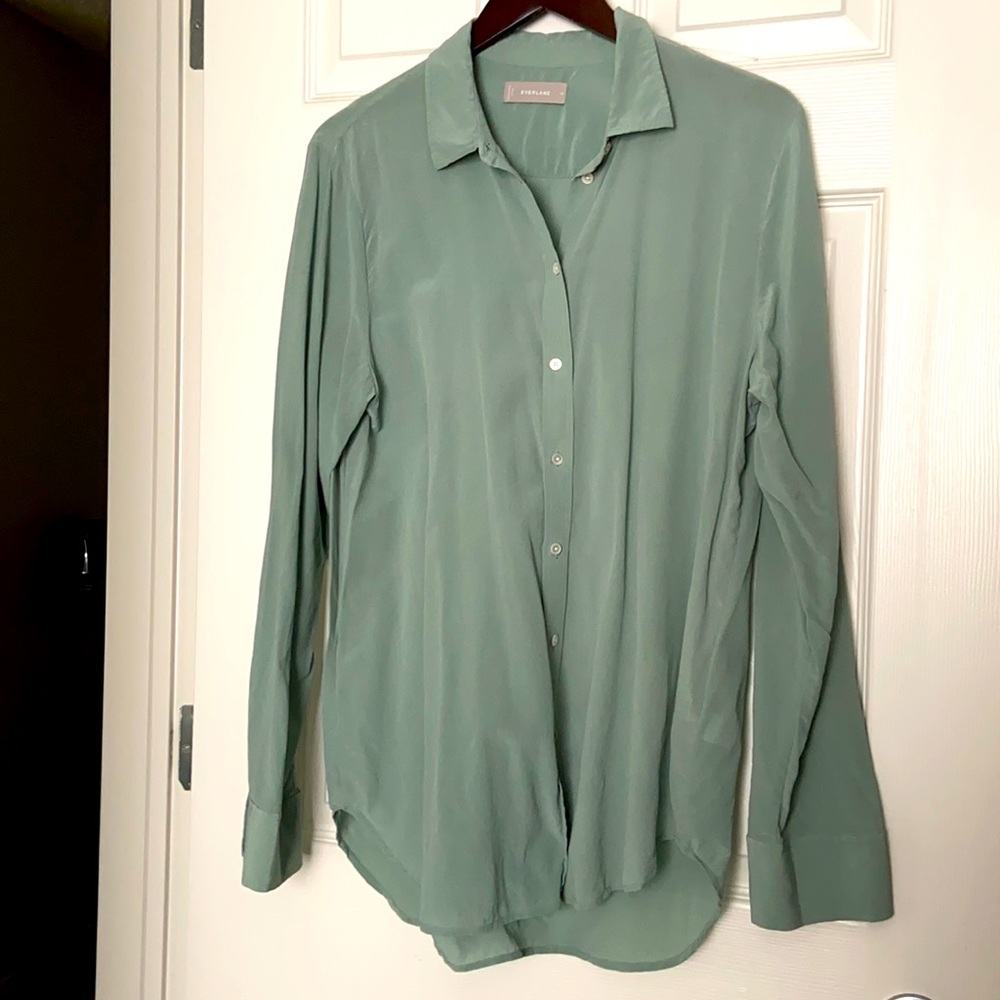 EVERLANE THE CLEAN SILK BLOUSE